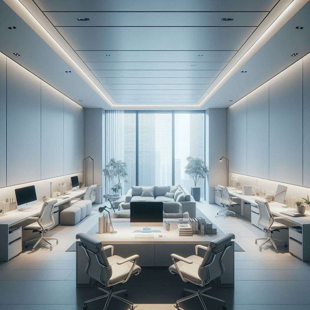 行政前台检查物业集中检修相关的写字楼办公开放式工位管理时应关注哪些迹象